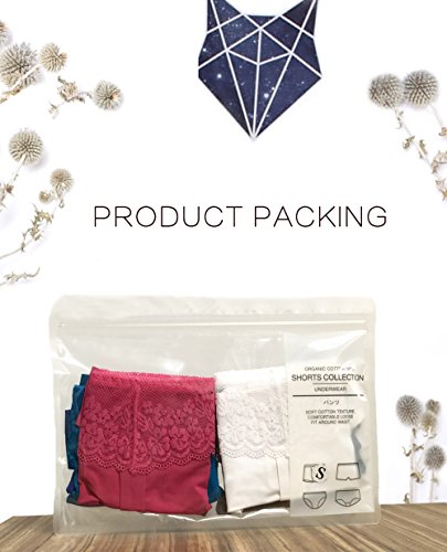 Encaje Sexy Braguita Tangas Pantalones de Mujer sin Costuras Señoras Bragas, Pack de 6 M