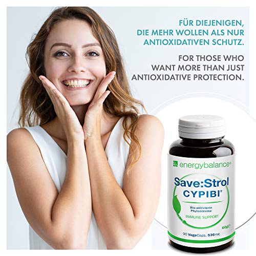 EnergyBalance Save:Strol CYPIBI con 2671 SaveStrol Hydro & Lipo Points | 90 cápsulas de plantas naturales | Extracto de polifenoles y antocianos del extracto de arándano | Calidad de marca desde Suiza