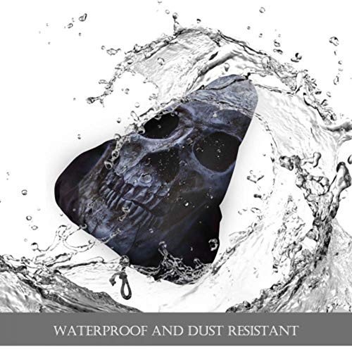 Enoqunt Fundas de Asiento de Bicicleta para niñas Skull Cool Bone Scary Tattoo Funda de Asiento de Bicicleta Lavable Funda de Asiento para Bicicleta con sillines de Bicicleta con cordón