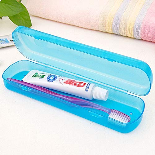 Ericotry - Estuche de plástico para cepillos de dientes, a prueba de polvo, para uso diario y de viaje, color aleatorio