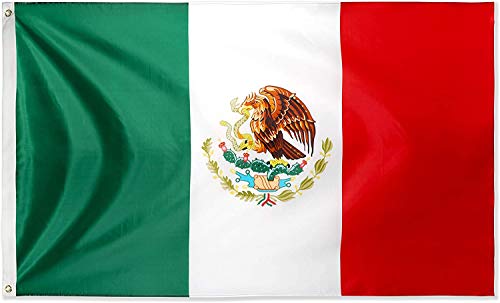 Ericraft Bandera Mexicana Grande 90x150cms Bandera Mexico de balcón para Exterior Reforzada y con 2 Ojales metálicos, Bandera de Mexico, Mexican Flag