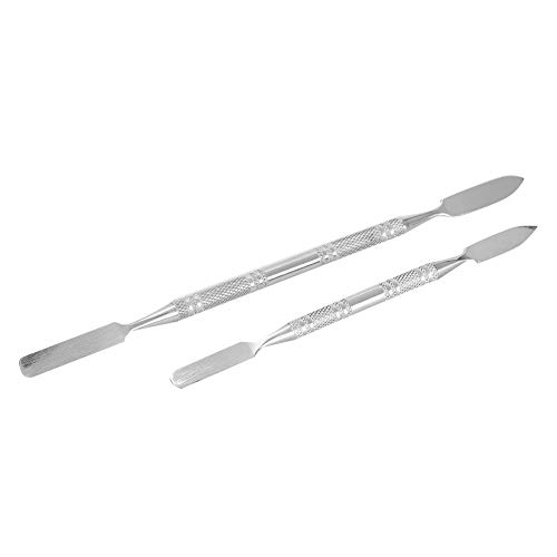 Espátula de cera Delaman de acero inoxidable con doble punta, aplicador de cicatrices, herramienta de maquillaje de efectos especiales, 1 unidad