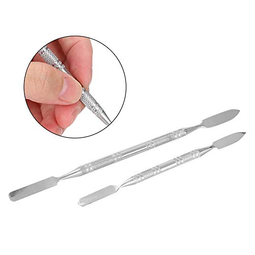 Espátula de cera Delaman de acero inoxidable con doble punta, aplicador de cicatrices, herramienta de maquillaje de efectos especiales, 1 unidad
