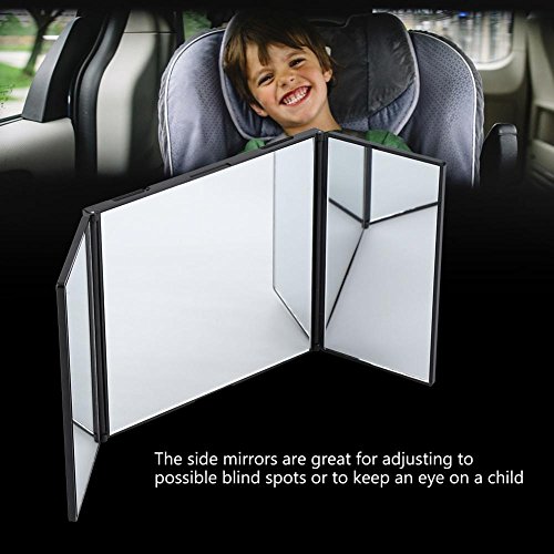 Espejo de maquillaje para coche con parasol negro para coche, espejo de maquillaje de ABS + cristal, tolerancia al desgaste FEIN, Ridgid, TCH, Makita, para Bosch, Craftsman, DeWalt, Dremel