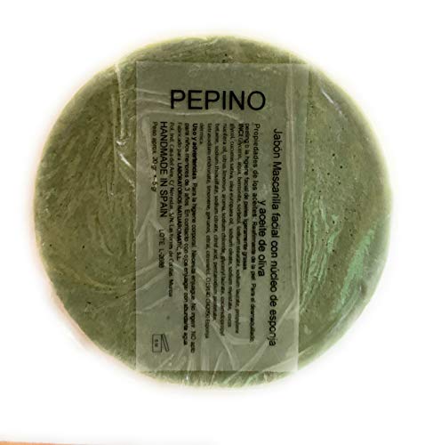 Esponja de jabón hecha a mano – Árbol de té, Aloe Vera, aceite de oliva jabón – núcleo de esponja – Efecto máscara – Cuidado de la piel y limpieza de la piel