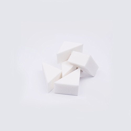 Esponja para maquillaje, Triángulo, látex · Pack de 6 triángulos, DNI MAKE UP