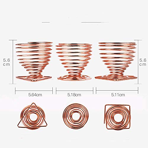 Esponja para maquillaje y polvos, soporte de exhibición de esponja, 3 piezas, oro rosa