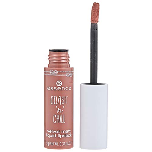 Essence Coast N Chill Velvet Mate Liquid Lipstick nº 01 Smooth & Move contenido: 9 g fluida para pintalabios samtig de Matte Labios.