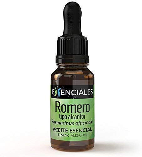 Essenciales - Aceite Esencial de Romero Alcanfor, 100% Puro, 30 ml | Aceite Esencial Rosmarinus Officinalis