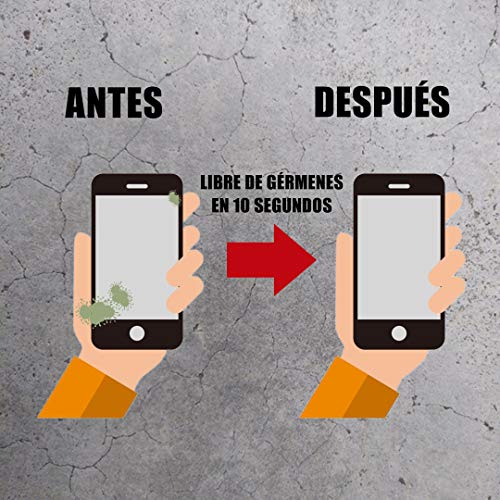 Esterilizador con luz UV - Esterilizador UV iPhone - Desinfección en 10 segundos - Elimina 99,9% de Virus y Bacterias - No Necesita Batería - Bajo Consumo - Color Negro