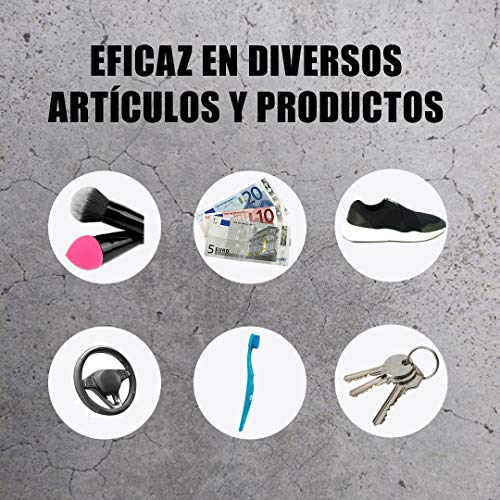 Esterilizador con luz UV - Esterilizador UV iPhone - Desinfección en 10 segundos - Elimina 99,9% de Virus y Bacterias - No Necesita Batería - Bajo Consumo - Color Negro