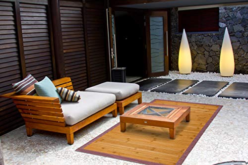 Estores Basic Natural Alfombra, Bambú, Haya, 140 x 200 cm