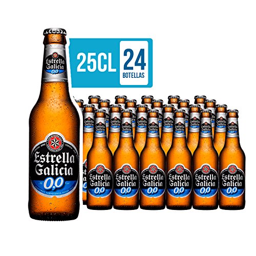 Estrella Galicia Cerveza 00 - Pack de 24 botellas x 25 cl