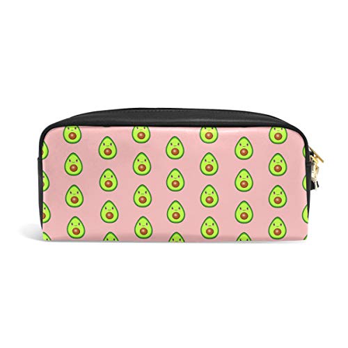 Estuche de lápices Titulares de gran capacidad Encantador y lindo Bolígrafo de aguacate Bolsa de papelería con cremallera