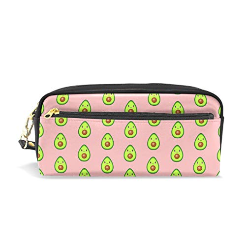 Estuche de lápices Titulares de gran capacidad Encantador y lindo Bolígrafo de aguacate Bolsa de papelería con cremallera