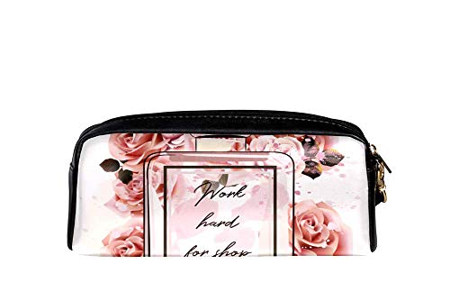Estuche para lápices de perfumes, estuche portátil, organizador de escritorio, bolsa de papelería, soporte de pluma, suministros escolares para estudiantes niñas y niños