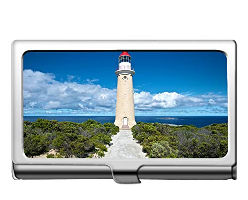 Estuche para tarjetas de crédito de negocios profesionales de Yanteng/Estuche de identificación, Cloud sky ocean beach australia Titular de la tarjeta de acero inoxidable