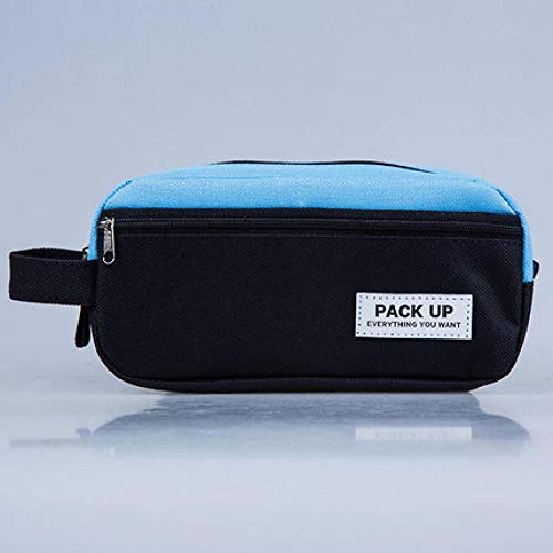 Estuches Negro Portabl Contraste Color Lienzo Lápiz Bolsa Papelería Organizador De Almacenamiento Bolsa Útiles Escolares Premio Para Estudiantes Estuche Para Lápices Bolsa De Cosméticos