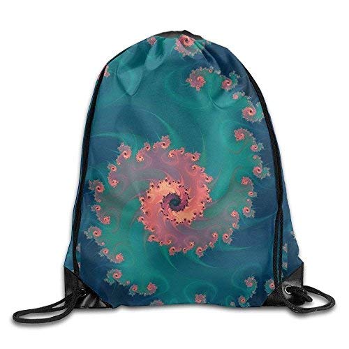 Etryrt Mochilas/Bolsas de Gimnasia,Bolsas de Cuerdas, Abstract Sky Blue Spring Unisex Outdoor Rucksack Shoulder Bag Travel Drawstring Backpack Bag