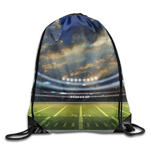Etryrt Mochilas/Bolsas de Gimnasia,Bolsas de Cuerdas, American Football Stadium 3D Print Drawstring Backpack Rucksack Shoulder Bags Gym Bag Sport Bag
