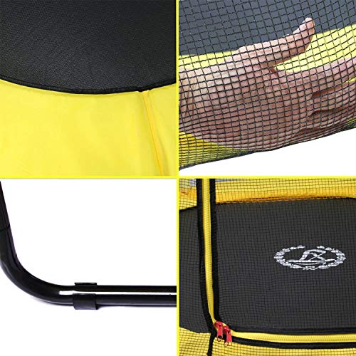 EUR POINT Trampolín para niños de 150 cm con recinto de Seguridad, resortes de Alta Resistencia de 36 Piezas - trampolín Ideal para el jardín para el Regalo de cumpleaños de los niños