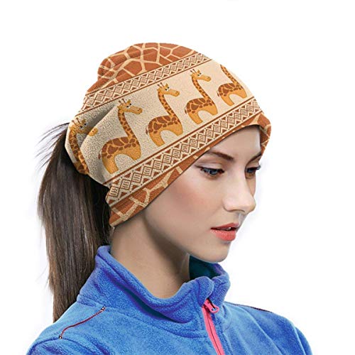 Ewtretr Jirafa Animal Retro Cuello Polainas Calentador Hombres Mujeres Cálido A Prueba de Viento Cuello Envoltura de calefacción