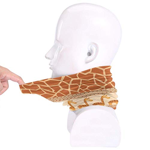 Ewtretr Jirafa Animal Retro Cuello Polainas Calentador Hombres Mujeres Cálido A Prueba de Viento Cuello Envoltura de calefacción