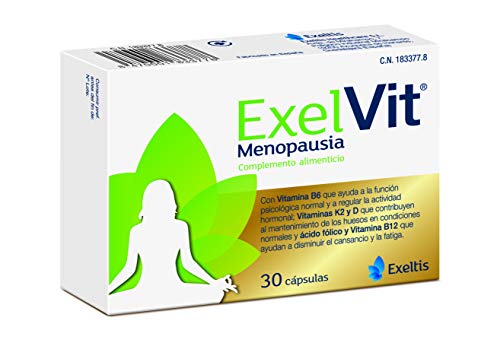 Exelvit Menopausia - Complemento alimenticio para menopausia - 30 Cápsulas