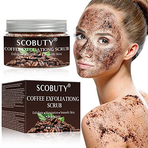 Exfoliante Corporal,Exfoliante de Café,Exfoliante Natural,Body Scrub,Exfoliante Corporal de Café Para Exfoliar la Piel Alisadora,Anticelulítica, Reducir los Poros Purificar las Espinillas del Acné