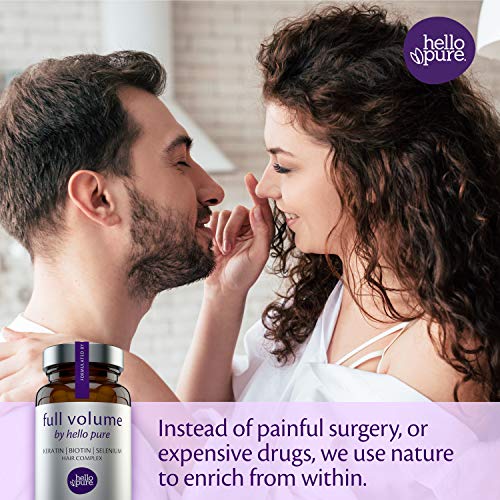 Extrema para el Crecimiento del Cabello Vitaminas para Mujeres y Hombres más Apoyo al Sistema Inmunológico – Biotina Queratina Selenio – Enriquece desde adentro a diferencia del Champú o el Aceite