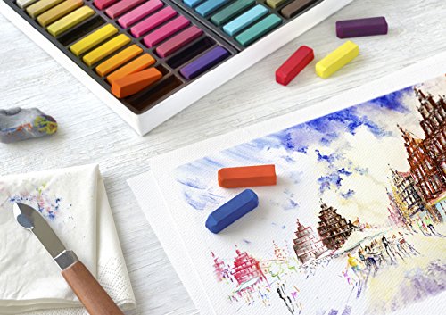 Faber-Castell 128224 - Estuche de cartón con 24 tizas, mini, multicolor