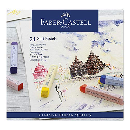 Faber Castell Soft Pastel - Estuche de 24 barras soft paste