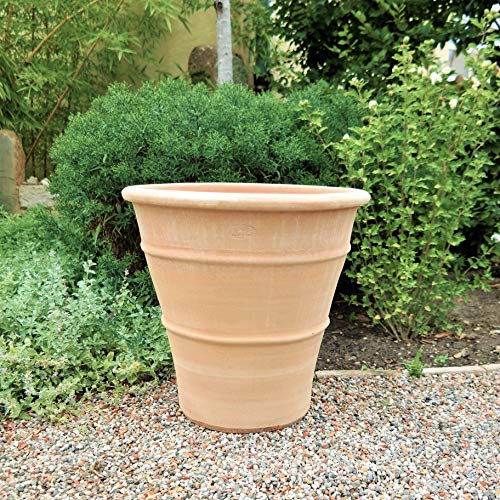 Fabriquée à la main Pot en céramique de Crète, véritable Terracotta résistant au gel, jardin terrasse, 30–60 cm, yucca2 50 cm