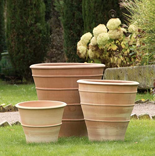 Fabriquée à la main Pot en céramique de Crète, véritable Terracotta résistant au gel, jardin terrasse, 30–60 cm, yucca2 50 cm