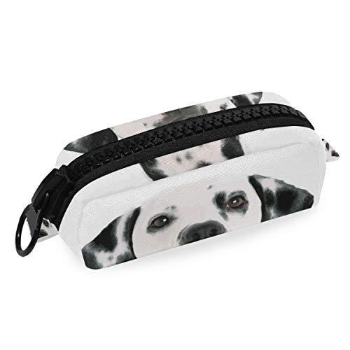 FAJRO - Estuche para lápices de dálmata, organizador de brochas de maquillaje, bolsa de maquillaje de gran capacidad con cierre de cremallera