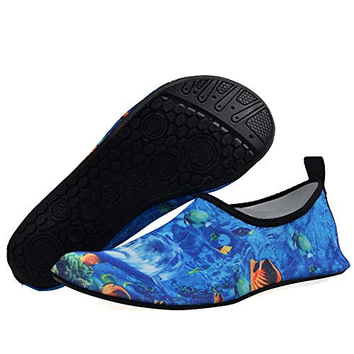 Fangfaner Zapatos de natación al aire libre para hombre pareja de zapatos de vadeo de playa zapatos deportivos mujer yoga piel zapatos - K15_40/41