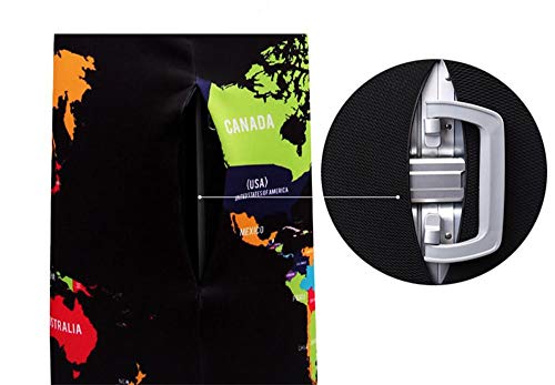Fanmuran Cubierta de Equipaje Elástico Funda de Maleta con Cremallera 18~28Pulgadas Poliéster de Viaje Cubierta de la Caja Protectora de Maleta Anti Polvo Lavable(sólo Cubierta, Maleta no incluida)