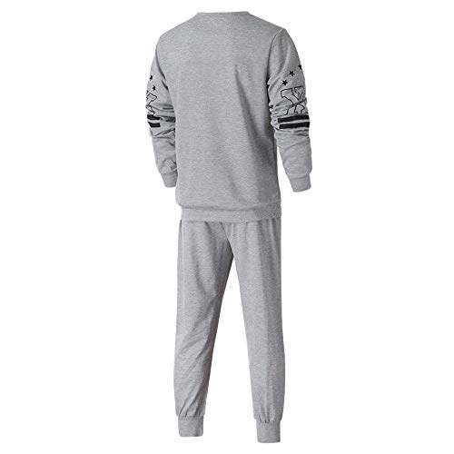 Fannyfuny Hombres Chándales Casuales Chándal Slim Conjuntos de Sudadera Deportivo + Pantalones Jogger de Chandal Abrigo Sueter Top y Pantalon para Caminar Fitness Deporte