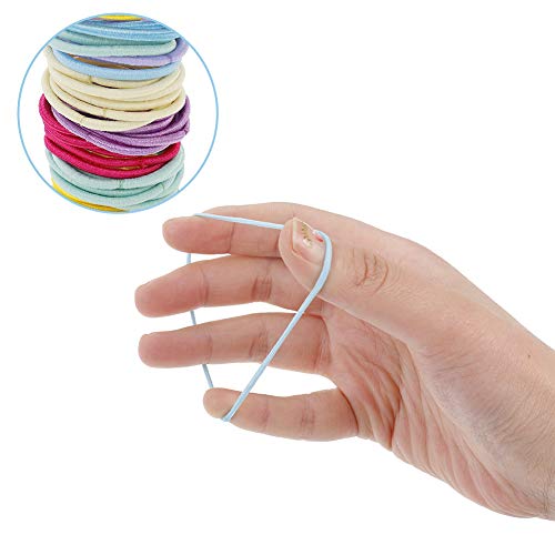 fanshiontide 200 piezas Lazos para el Cabello del Bebé,Bandas de Pelo Multicolores,Elásticas Pequeñas Gomas para el Pelo,Accesorios para el Cabello para Niños Bebés