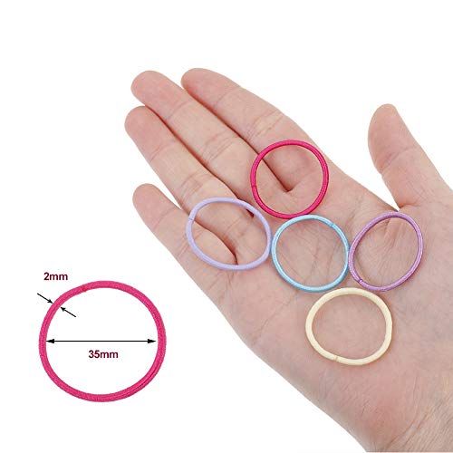 fanshiontide 200 piezas Lazos para el Cabello del Bebé,Bandas de Pelo Multicolores,Elásticas Pequeñas Gomas para el Pelo,Accesorios para el Cabello para Niños Bebés