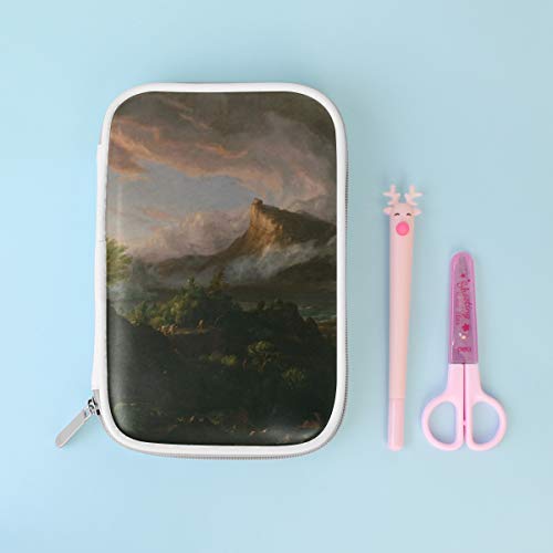 FANTAZIO - Estuche para lápices de gran capacidad con diseño del curso del imperio, bolsa de maquillaje para estudiantes, papelería, regalo perfecto para estudiantes