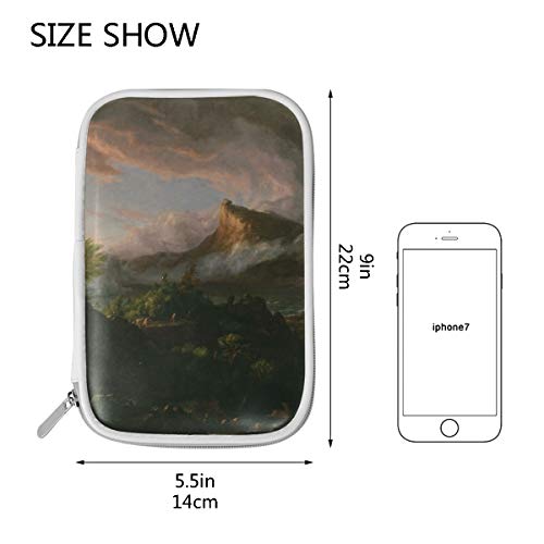 FANTAZIO - Estuche para lápices de gran capacidad con diseño del curso del imperio, bolsa de maquillaje para estudiantes, papelería, regalo perfecto para estudiantes