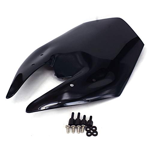 Fast Pro Protector de Parabrisas para Motocicleta Color Negro, Protector de Pantalla ABS para Kawasaki Z800 Z800 2013 – 2016
