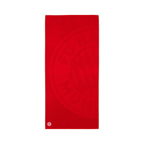 FC Bayern Múnich - Toalla de ducha con logotipo (tamaño único), color rojo