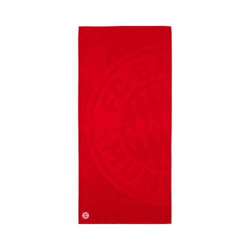 FC Bayern Múnich - Toalla de ducha con logotipo (tamaño único), color rojo