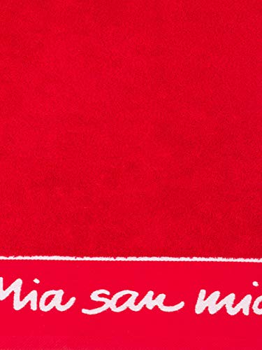 FC Bayern Múnich - Toalla de ducha, diseño con emblema, color rojo y blanco
