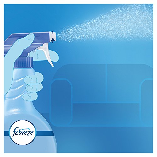 Febreze Ambientador de tela en spray de flor y brisa, limpia los olores atrapados en telas difíciles de lavar y deja un ligero aroma fresco, 375 ml