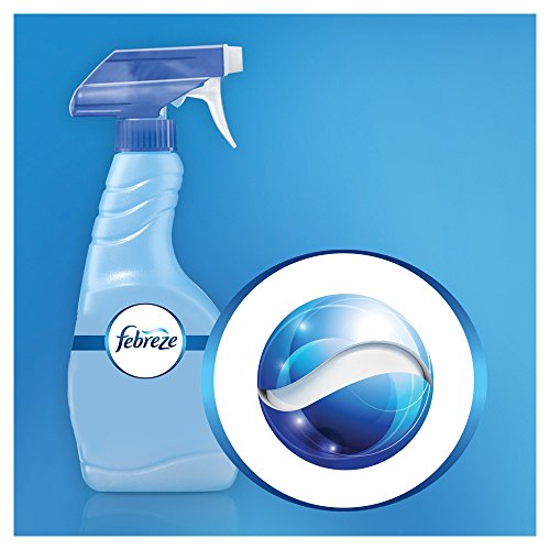 Febreze Ambientador de tela en spray de flor y brisa, limpia los olores atrapados en telas difíciles de lavar y deja un ligero aroma fresco, 375 ml