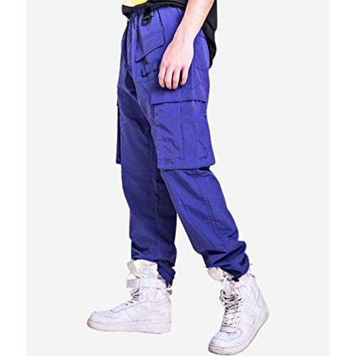 Feidaeu Pantalones para Hombres Pantalones de chándal clásicos Cintura elástica Viga Ajustable Pantalones Sueltos sobre el tamaño del Bolsillo Pantalones Diarios