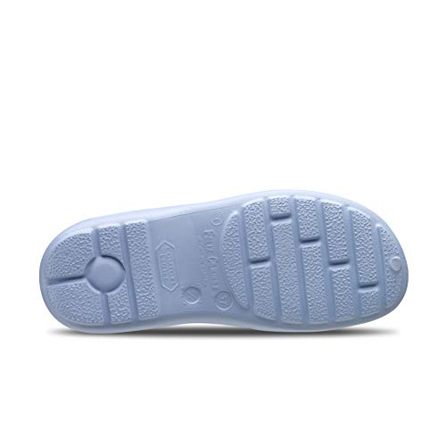 Feliz Caminar - Zapato Sanitario Flotantes Shoes Celeste, 40 | Zueco Cerrado Unisex Antideslizantes y Cómodos para Hombre y Mujer | para Trabajo en Industria, Sanidad, Hostelería, Clínicas